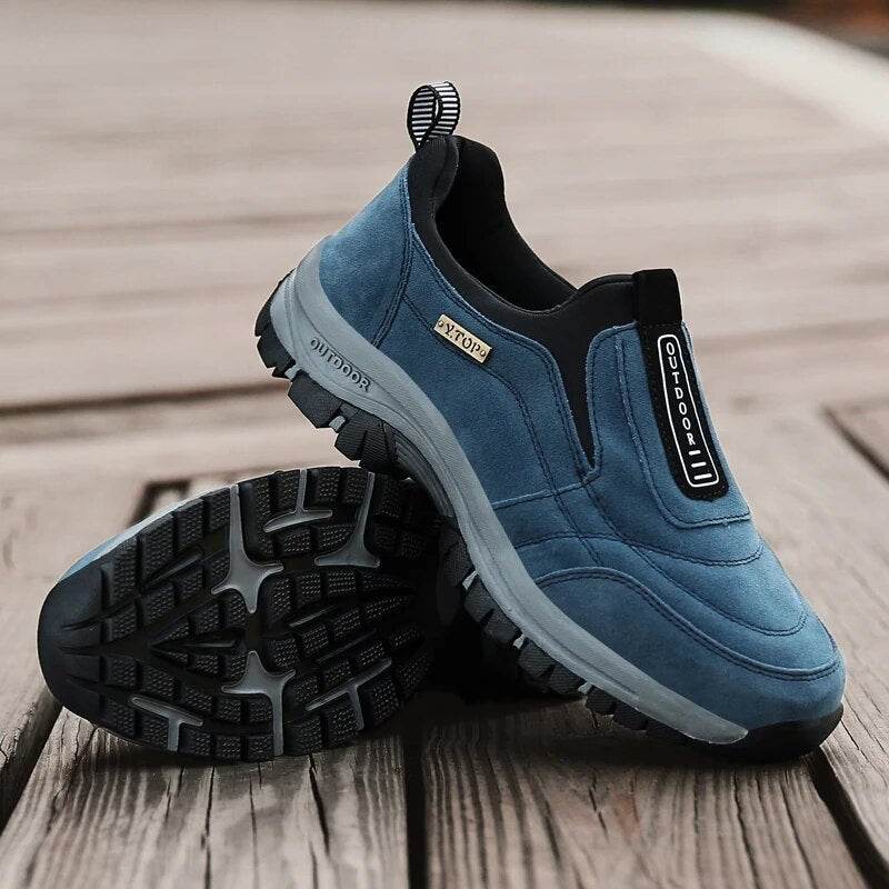 Outdoor Hiking Shoes Slip-On Loafers Training Sneakers Men Walking Shoes Trekking Driving Shoes - Tamnz