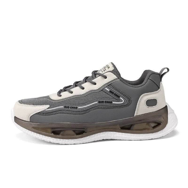 Breathable Running Shoes For Men Sneakers Air Cushion Lace-Up Sport Casual Sapatos - Tamnz