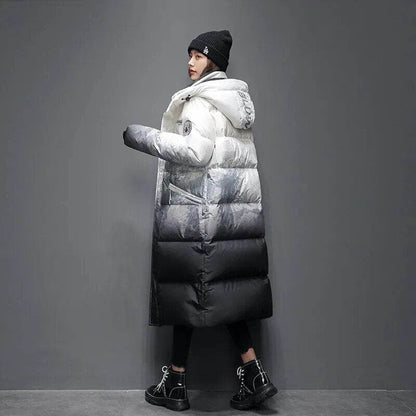 Winter Men's Jacket Long Down Jacket Hood Windproof - Tamnz