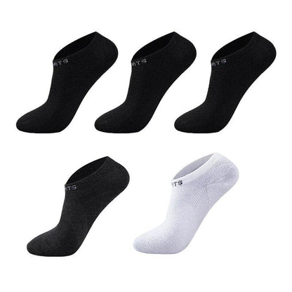 5 Pairs Men Ankle Socks Breathable Cotton Sports Mesh Casual Athletic Summer Thin Cut - Tamnz