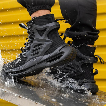 Light Breathable Sneaker For Men Steel Toe Safety Shoes Puncture-Proof Male Boots Work Botas Hombre - Tamnz