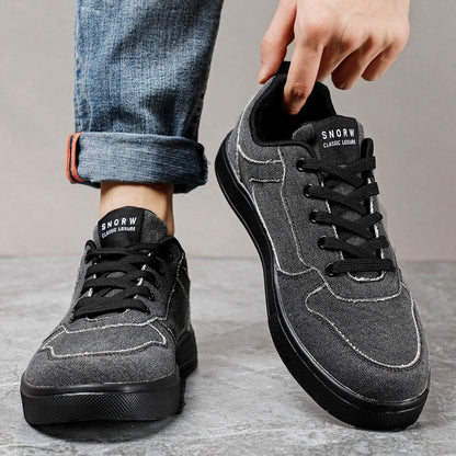 Men Shoes Sneakers for Men Leather Fluff Comfort Lightweight Casual Shoes Outdoor - Tamnz