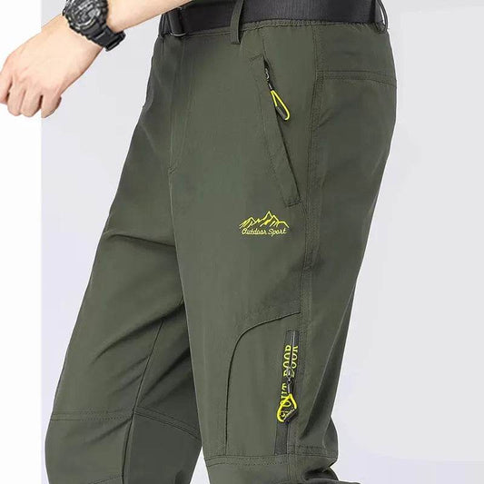 5XL Men's Outdoor Hiking Pants With Belt Quick-drying Waterproof Multi-pocket Light Tactical Utility Fishing Travel Cargo Pants - Tamnz