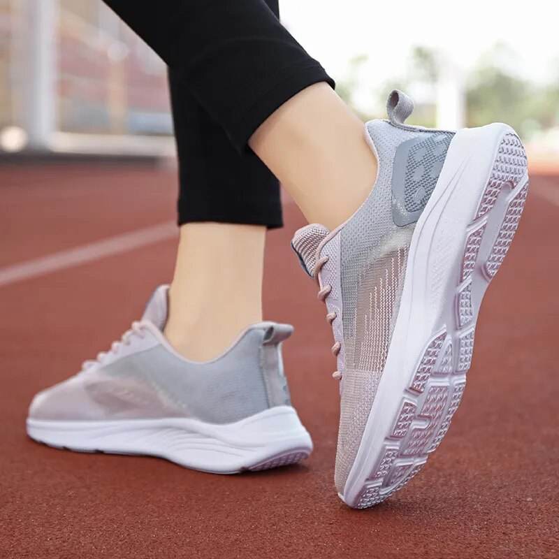 Spring and Summer and Women's Casual Sports Walking Shoes Lightweight Breathable Mesh Running Shoes Sneakers Women - Tamnz