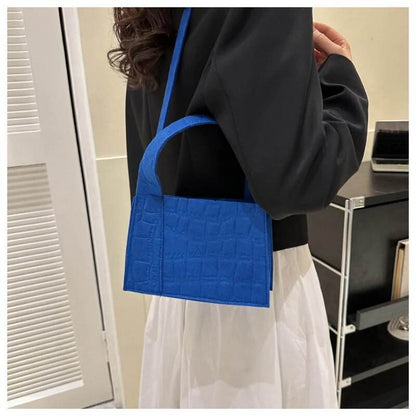 New Messenger Shoulder Shopping Bag Solid Color Felt Women Luxury Designer Handbag Casual Crossbody Bags for Women Simple - Tamnz