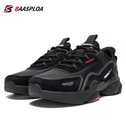 Men's Designer Leather Casual Sneakers Lace Up Male Outdoor Sports Shoe Tennis - Tamnz