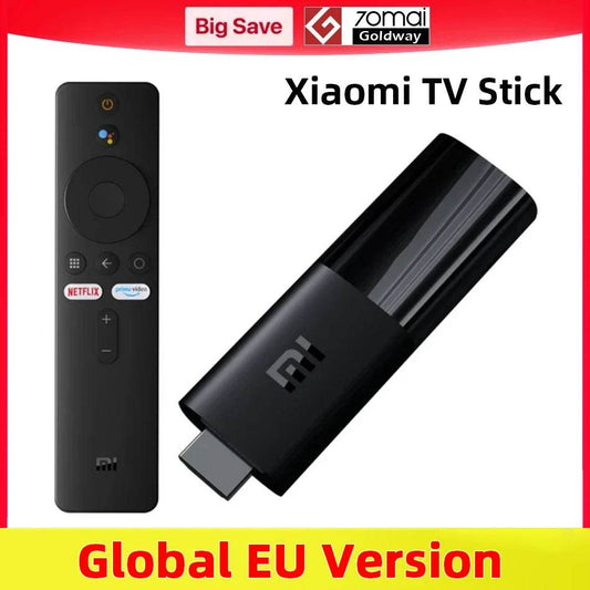 Xiaomi Mi TV Stick Global Version Smart EU Android Stick 9.0 Quad Core 1080P Dolby DTS HD 1G RAM 8G ROM Google Assistant Netflix - Tamnz