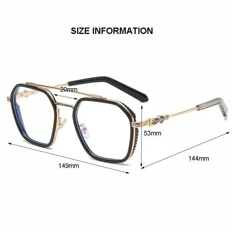 Light Blocking Fashion Highend Glasses Men Optical Clear Glasses - Tamnz