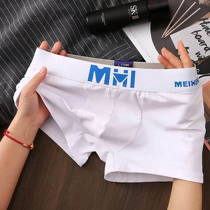 Solid Cotton Underwear Men Boxer Homme Mens Boxers Panties Man Cuecas Masculina Boxershorts M-3XL H008 - Tamnz