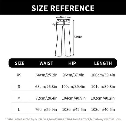 Womens Fashion Parachute Cargo Pants-Vintage Jogging Trousers with High Elastic Waist-Female Chic Lady Boot Cut - Tamnz
