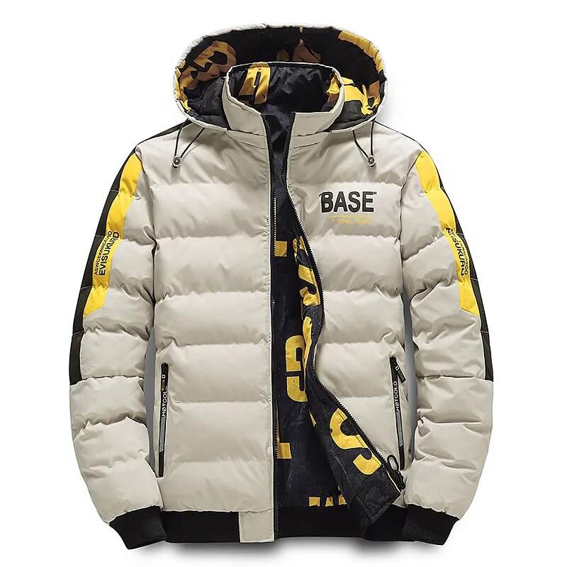 Men Autumn Winter Cotton Jacket Warm Comfortable Padded Thickened Down Jacket 2023 New Double-Sided Clothes Removable Cap M-5XL - Tamnz