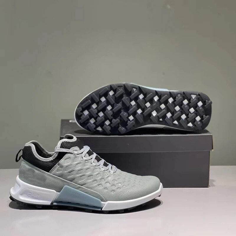 New Men Golf Shoes Genuine Leather Golf Wears Shoes Anti Slip Walking Sneakers - Tamnz