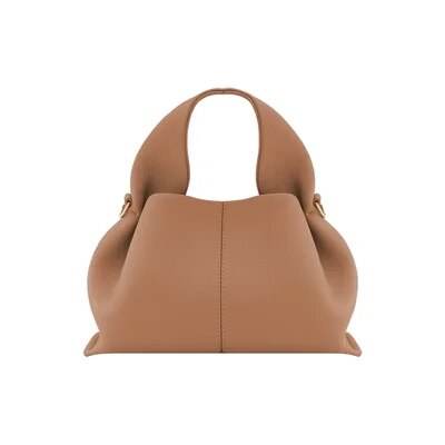 New Polana Cowhide Dumpling Type Crossbody Bag Women Luxury Designer Handbag Cloud Bag Solid Color Lychee Pattern Shoulder Bag - Tamnz