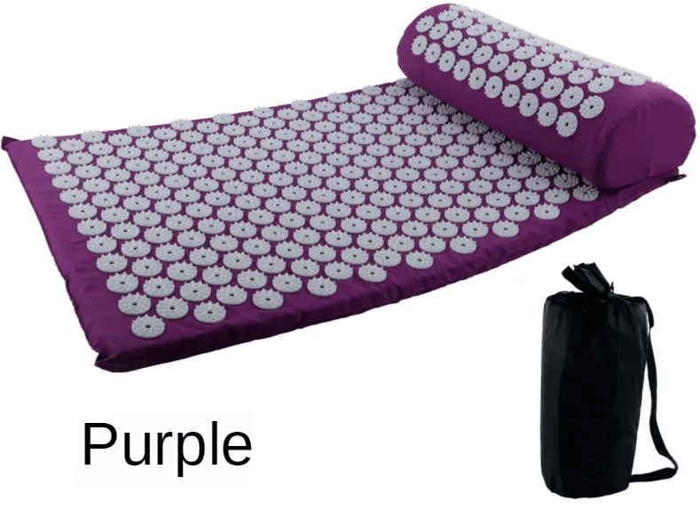 Yoga Massage Mat Acupressure Relieve Stress Back Cushion Massage Yoga Mat Back Pain Relief Needle Pad With Pillow - Tamnz