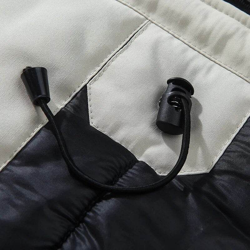 ONESTAND Men Windbreaker Big Pockets Parkas Coat Wholesale Winter Parkas Men Thicken Coat Fur Hooded Keep Warm Jacket Overcoat - Tamnz