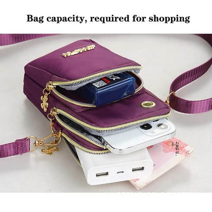 Buylor New Mobile Phone Crossbody Bags for Women Fashion Women Shoulder Bag Cell Phone Pouch With Headphone Layer Wallet - Tamnz