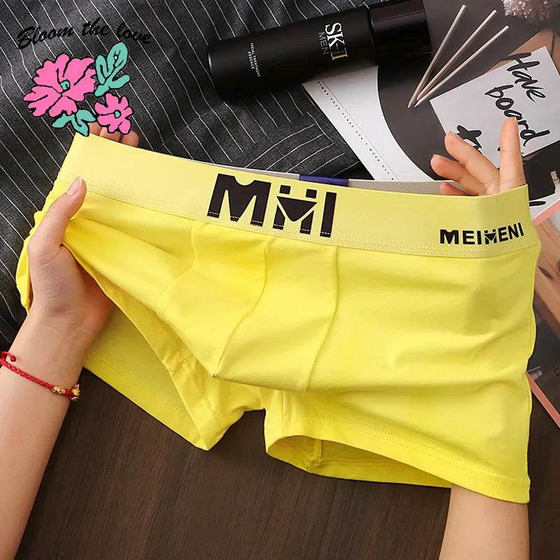 Solid Cotton Underwear Men Boxer Homme Mens Boxers Panties Man Cuecas Masculina Boxershorts M-3XL H008 - Tamnz
