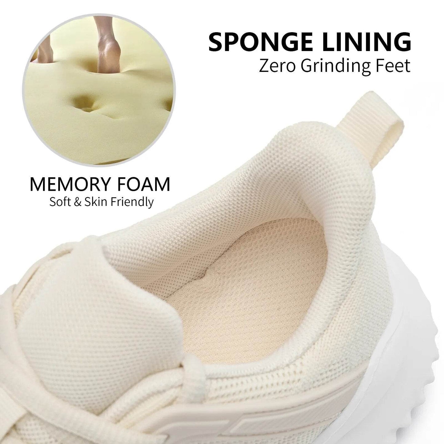 Womens Athletic Walking Shoes - Memory Foam Lightweight Tennis Sports Shoes Gym Jogging Slip On Running Sneakers - Tamnz