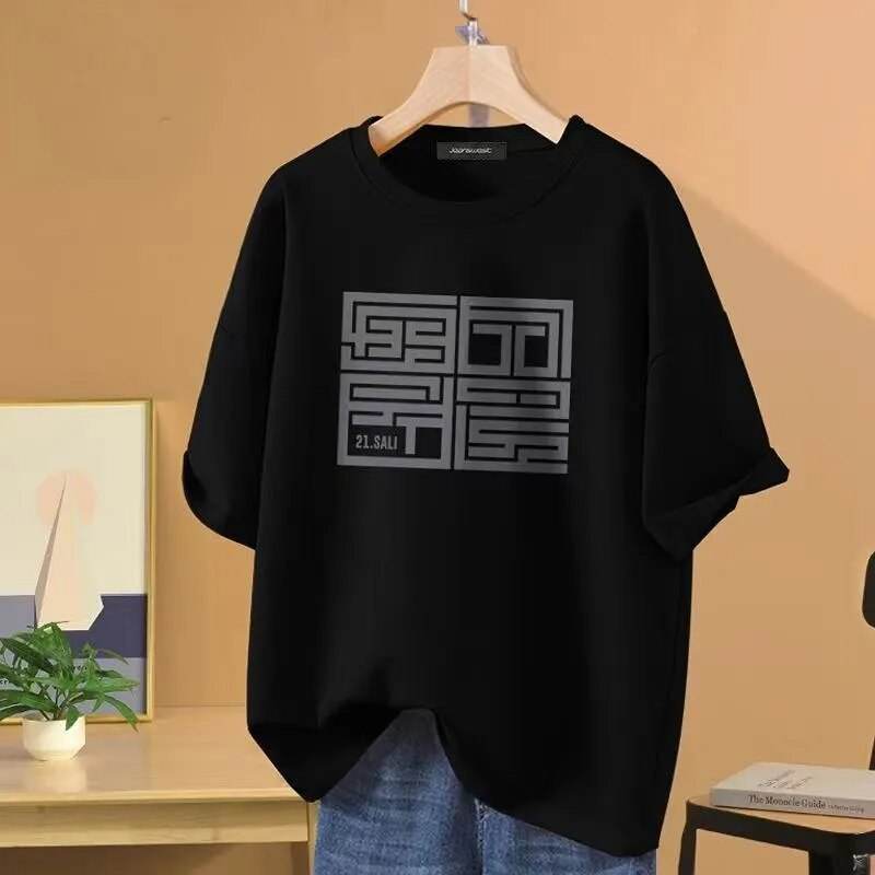 Luxury Brand Short Sleeve Men's Cotton T-Shirt Sportswear Fashion Shirt Street Fashion Unisex Casual T-Shirt Trend Clothing - Tamnz