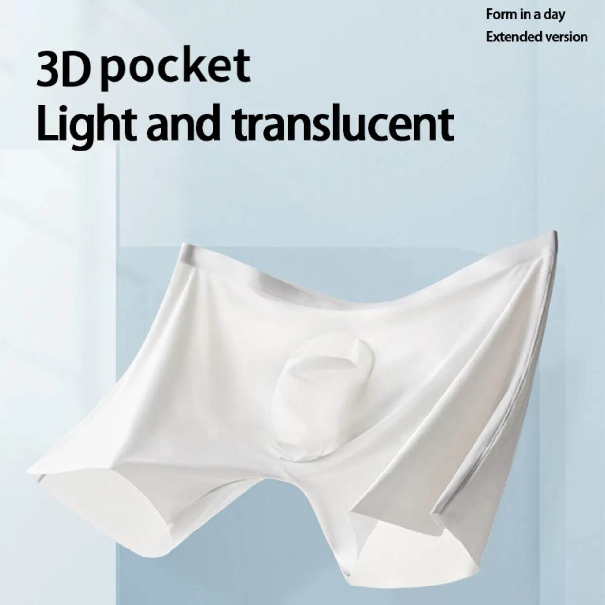 Mens Boxer Shorts Ice Silk Man Underpants Panties Male Ultra-thin - Tamnz