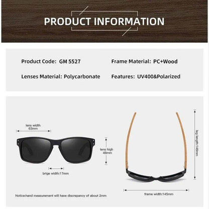Brand Design Beech Wood Handmade Sunglasses Men Polarized Eyewear Outdoor - Tamnz