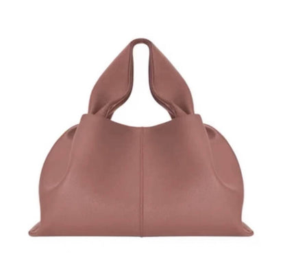 New Polana Cowhide Dumpling Type Crossbody Bag Women Luxury Designer Handbag Cloud Bag Solid Color Lychee Pattern Shoulder Bag - Tamnz