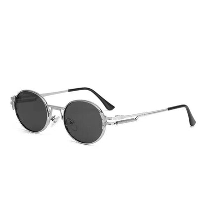 Round Frame Retro Personalized Metal Sunglasses Sunglasses For Men And Women - Tamnz