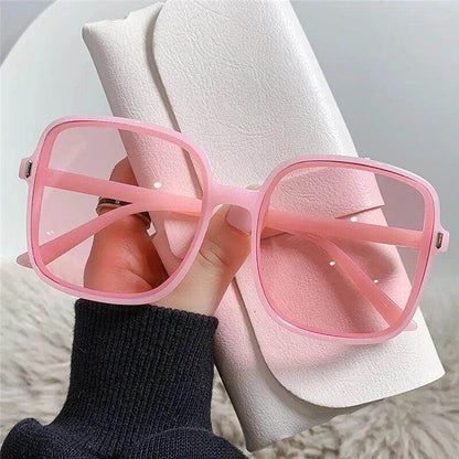 Sunglasses Woman Rimless Square Sunglasses Luxury Brand Design UV400 Female Shades - Tamnz