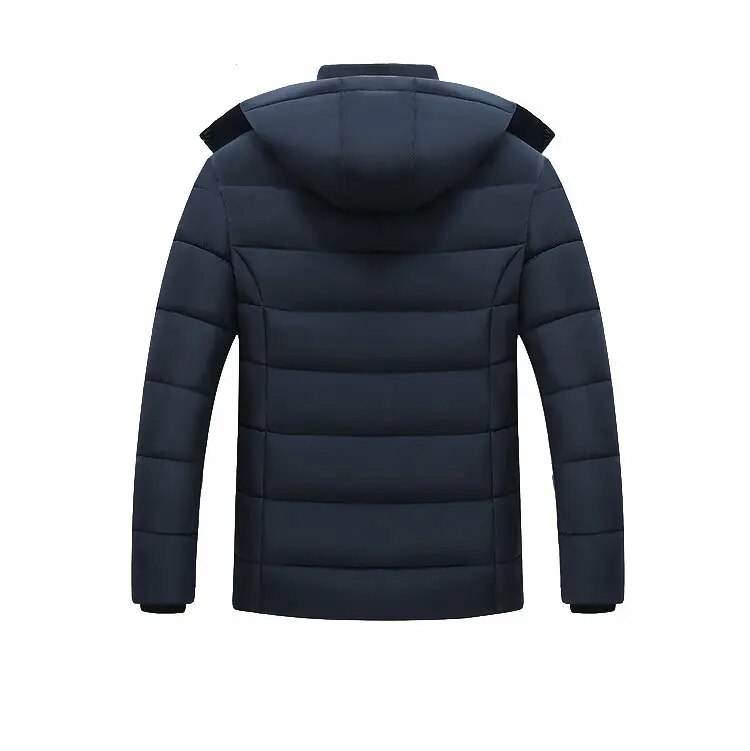 Thick Warm Winter Parka Men Fleece Hooded Men Winter Jacket Coat Military Cargo Jackets Mens Overcoat Streetwear - Tamnz