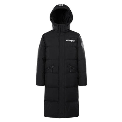 Winter Men's Jacket Long Down Jacket Hood Windproof - Tamnz