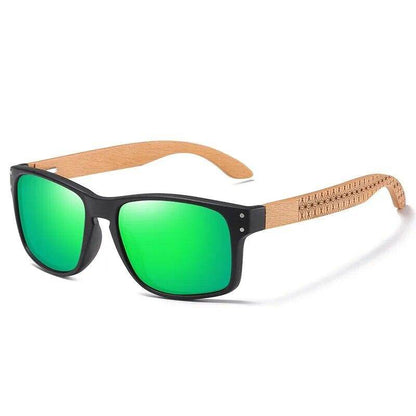 Brand Design Beech Wood Handmade Sunglasses Men Polarized Eyewear Outdoor - Tamnz