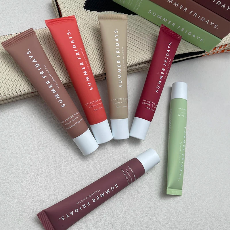 Summer Fridays Lip Balm Moisturizing Mirror Lip Gloss Lip Vanilla Pink Sugar Coffee Cake Smell Lipstick Transparent Oil Makeup