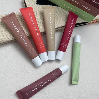 Summer Fridays Lip Balm Moisturizing Mirror Lip Gloss Lip Vanilla Pink Sugar Coffee Cake Smell Lipstick Transparent Oil Makeup