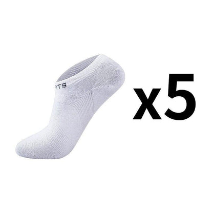 5 Pairs Men Ankle Socks Breathable Cotton Sports Mesh Casual Athletic Summer Thin Cut - Tamnz