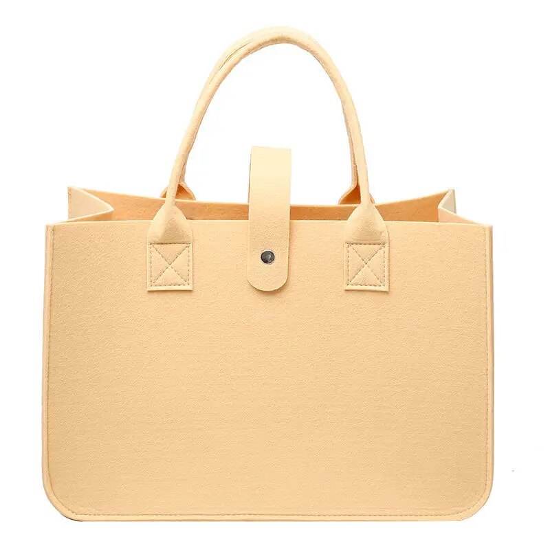 Shopping Handbag Women's Handbag Large Capacity Open Fashion Felt Shopping Designer Tote Woven Bag Shop Online China - Tamnz