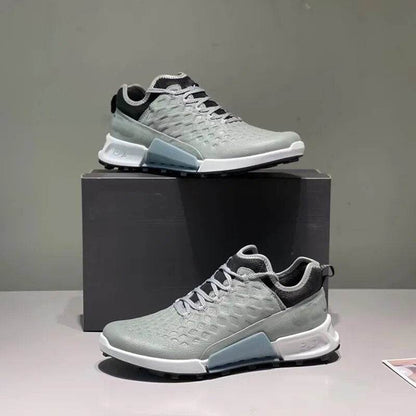 New Men Golf Shoes Genuine Leather Golf Wears Shoes Anti Slip Walking Sneakers - Tamnz