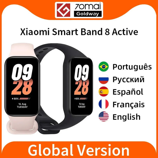 Xiaomi Mi Band 8 Active Global Version Smart Bracelet 8 Color 1.47" LCD Display 50+ Sport Modes Blood Oxygen Monitor Wristband