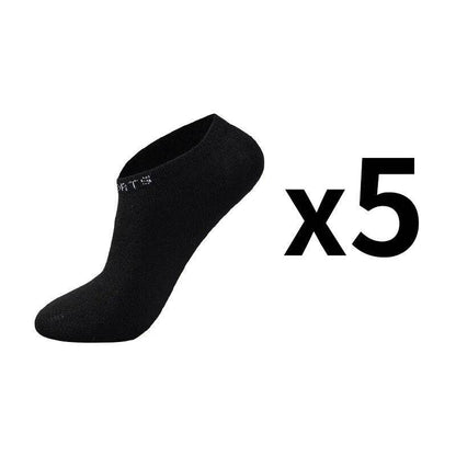 5 Pairs Men Ankle Socks Breathable Cotton Sports Mesh Casual Athletic Summer Thin Cut - Tamnz