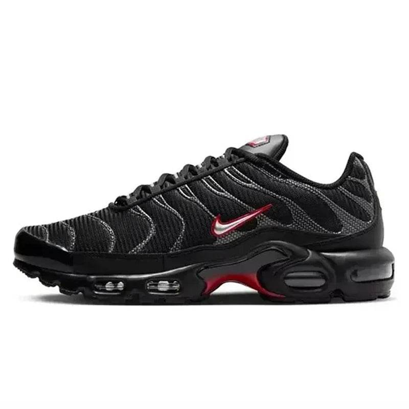 Nike Air Max Plus TN Men Women Running Shoes Breathable, Non Slip, Durable Air Cushion, Cushioning Fabric Triple Black - Tamnz