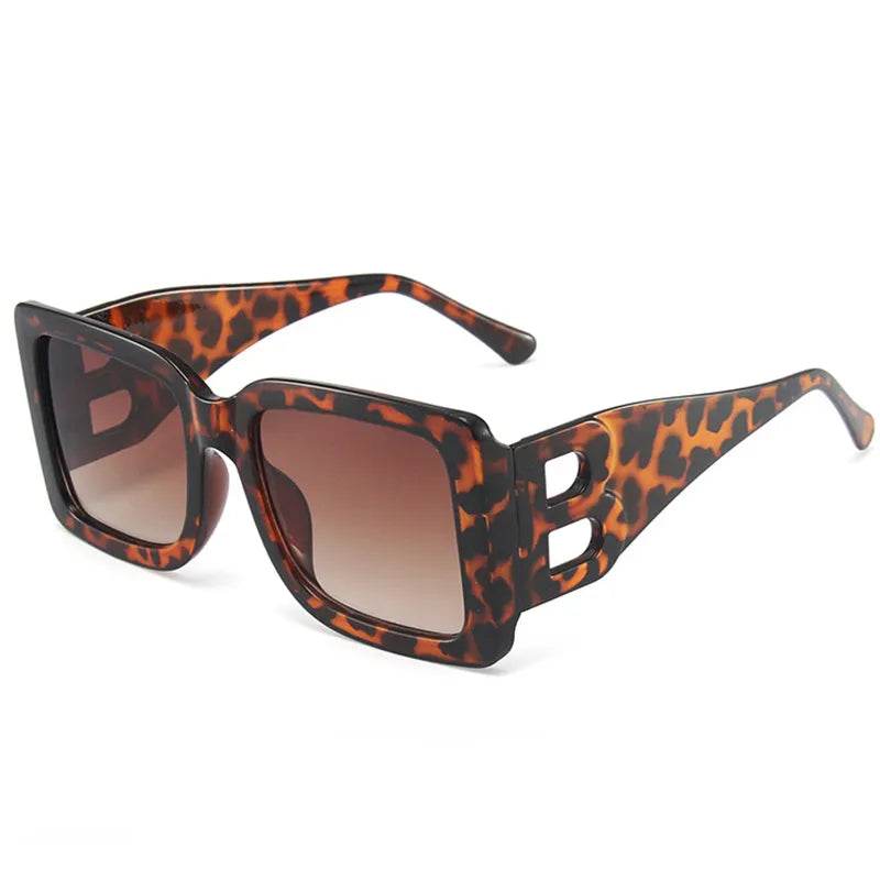 Oversized The Letter B Square Luxury Trend Sunglasses Women Men Retro Rectangle Sunglasses Gafas De Sol - Tamnz