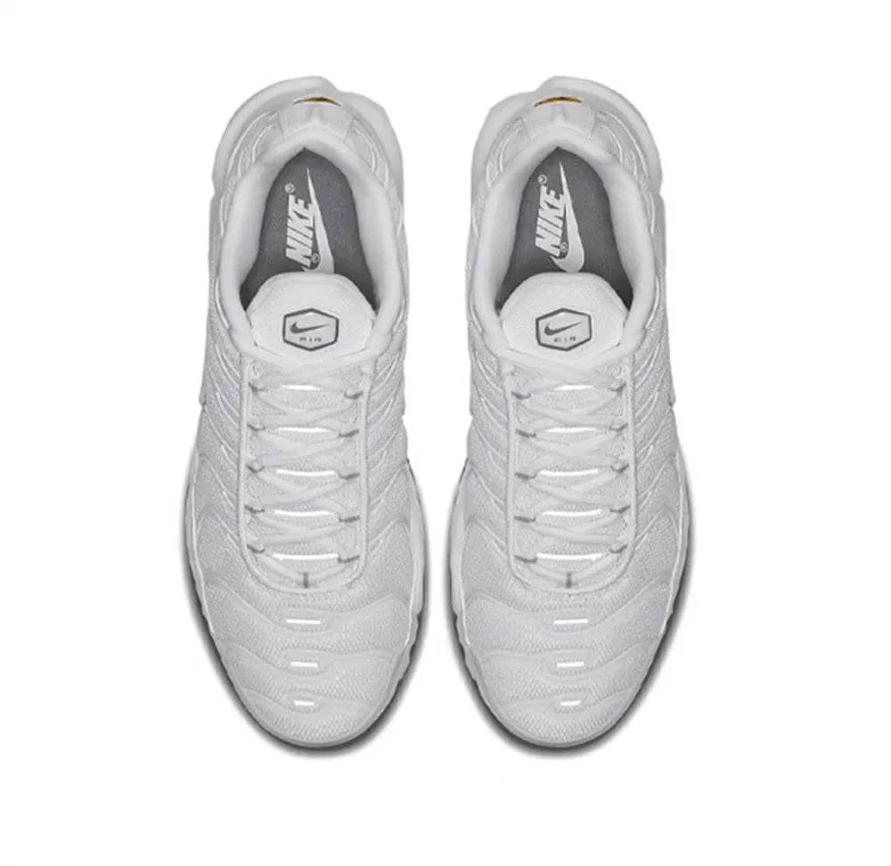 Nike Air Max Plus TN White Men Women Running Shoes Breathable Non Slip Durable Air Cushion Cushioning Fabric Triple - Tamnz