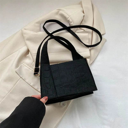 New Messenger Shoulder Shopping Bag Solid Color Felt Women Luxury Designer Handbag Casual Crossbody Bags for Women Simple - Tamnz