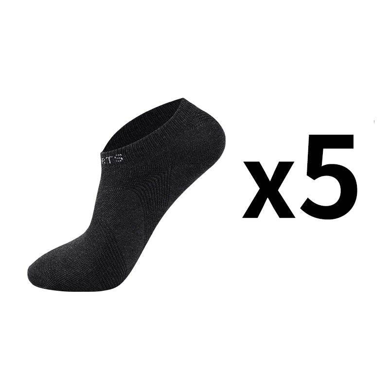 5 Pairs Men Ankle Socks Breathable Cotton Sports Mesh Casual Athletic Summer Thin Cut - Tamnz