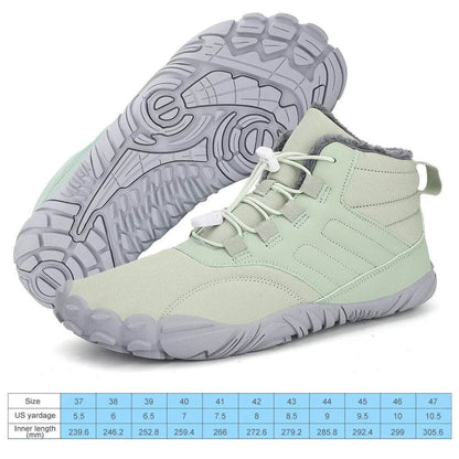 Winter Warm Running Barefoot Rubber Running Shoes Waterproof Non-Slip Breathable - Tamnz