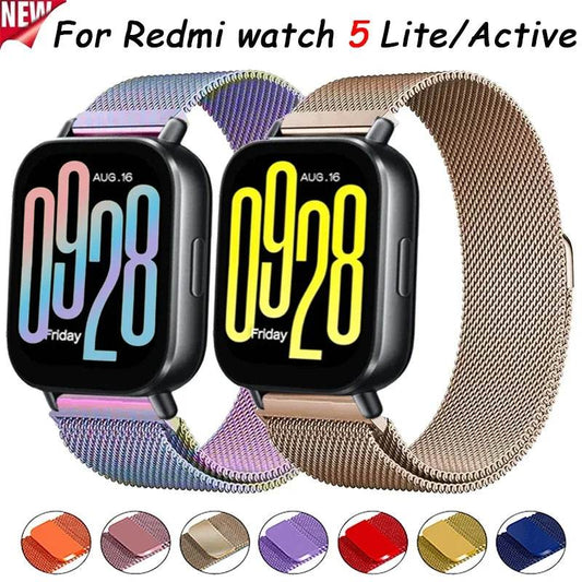 22mm Milanese Loop Band for Redmi Watch 5 Active/Redmi Watch 5 Lite Metal Bracelet for Huawei Watch GT5 4/Pro 46mm Strap Correa - Tamnz