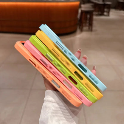 Cooling Heat Dissipation Mesh Magnetic Magsafe Case for iPhone 17 16 15 14 13 12 11 Pro Max Plus 17 Air Wireless Charging Cover