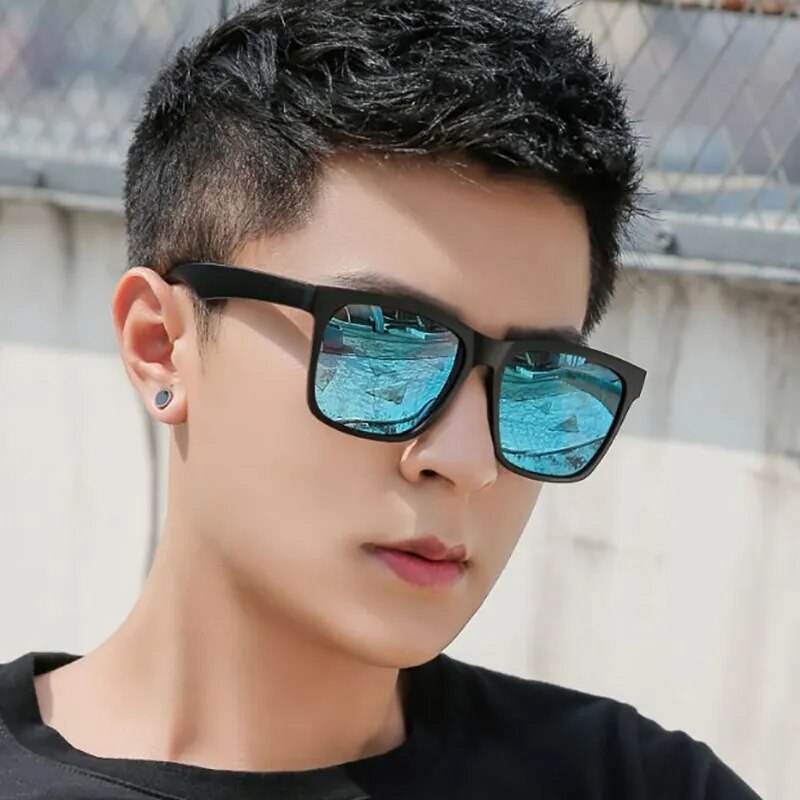 Luxury Square Sunglasses Men Brand Designer Shades Travel Outdoor UV Eyewear - Tamnz