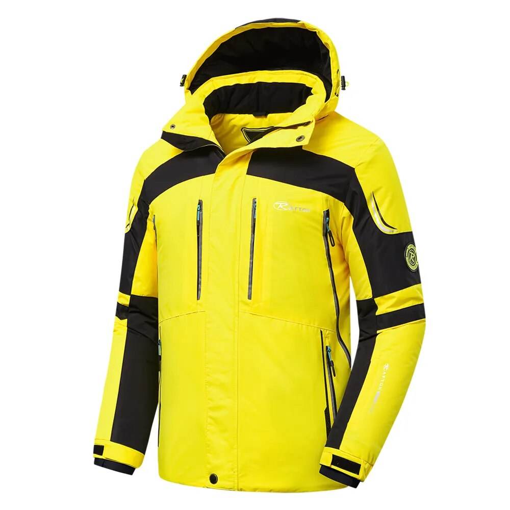 Winter New Outdoor Jet Ski Snow Warm Parkas Jacket Coat Men Outwear Premium Casual Hat Waterproof Thick Fleece Parkas - Tamnz