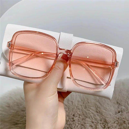Sunglasses Woman Rimless Square Sunglasses Luxury Brand Design UV400 Female Shades - Tamnz