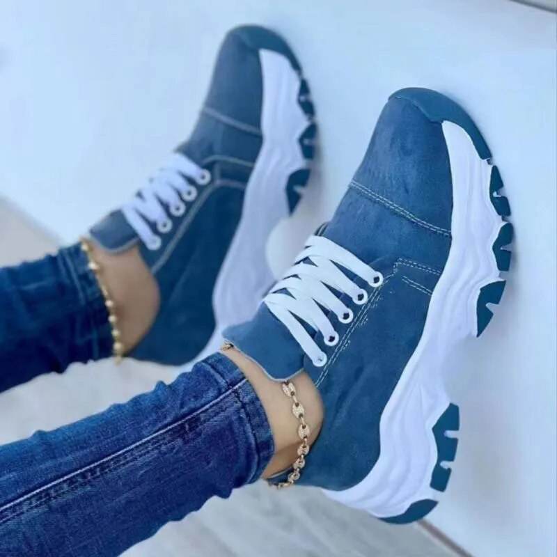 Sneakers Women Shoes New Pattern Canvas Shoe Casual Women Sport Shoes Flat Lace-Up Adult Zapatillas Mujer Chaussure Femme - Tamnz